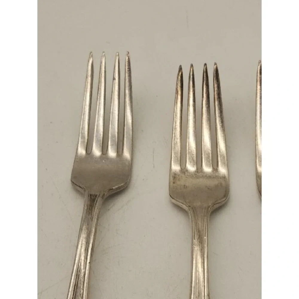 INT'L SILVERPLATE FLATWARE FORK STAMPED HALL X11 3 Forks